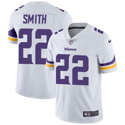Nike Vikings #22 Harrison Smith White Men's Stitched NFL Vapor Untouchable Limited Jersey Nike Vikings #22 Harrison Smith White Men's Stitched NFL Vapor Untouchable Limited Jersey