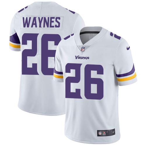 Nike Vikings #26 Trae Waynes White Men's Stitched NFL Vapor Untouchable Limited Jersey Nike Vikings #26 Trae Waynes White Men's Stitched NFL Vapor Untouchable Limited Jersey