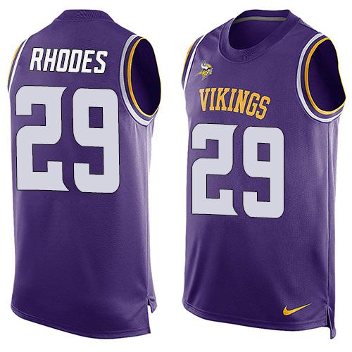 Nike Vikings #29 Xavier Rhodes Purple Team Color Men's Stitched NFL Limited Tank Top Jersey Nike Vikings #29 Xavier Rhodes Purple Team Color Men's Stitched NFL Limited Tank Top Jersey