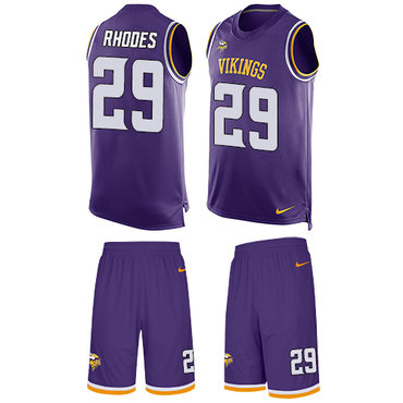 Nike Vikings #29 Xavier Rhodes Purple Team Color Men's Stitched NFL Limited Tank Top Suit Jersey Nike Vikings #29 Xavier Rhodes Purple Team Color Men's Stitched NFL Limited Tank Top Suit Jersey