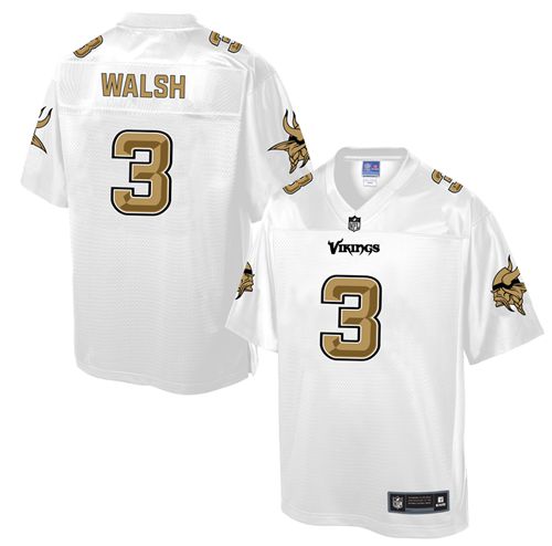 Nike Vikings #3 Blair Walsh White Men's NFL Pro Line Fashion Game Jersey Nike Vikings #3 Blair Walsh White Men's NFL Pro Line Fashion Game Jersey
