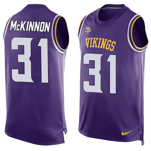 Nike Vikings #31 Jerick McKinnon Purple Team Color Men's Stitched NFL Limited Tank Top Jersey Nike Vikings #31 Jerick McKinnon Purple Team Color Men's Stitched NFL Limited Tank Top Jersey