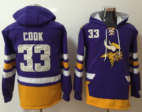 Nike Vikings #33 Dalvin Cook Purple Gold Name & Number Pullover NFL Hoodie Nike Vikings #33 Dalvin Cook Purple Gold Name & Number Pullover NFL Hoodie