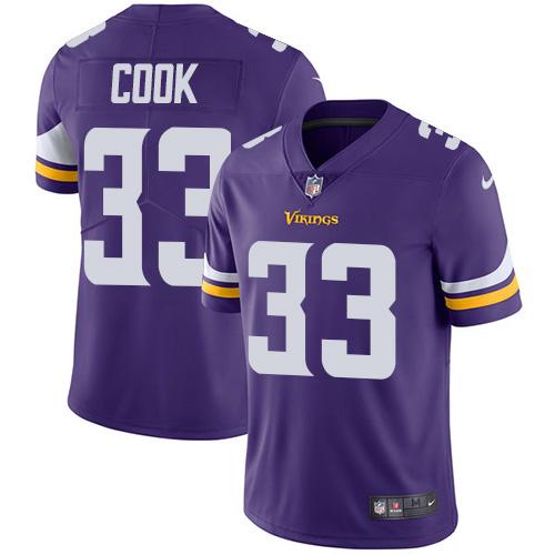 Nike Vikings #33 Dalvin Cook Purple Team Color Men's Stitched NFL Vapor Untouchable Limited Jersey Nike Vikings #33 Dalvin Cook Purple Team Color Men's Stitched NFL Vapor Untouchable Limited Jersey