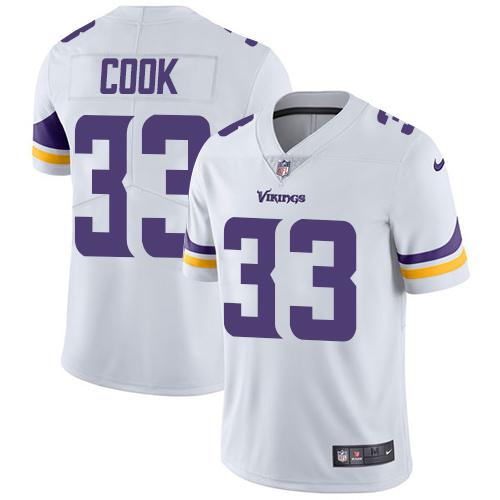 Nike Vikings #33 Dalvin Cook White Men's Stitched NFL Vapor Untouchable Limited Jersey Nike Vikings #33 Dalvin Cook White Men's Stitched NFL Vapor Untouchable Limited Jersey