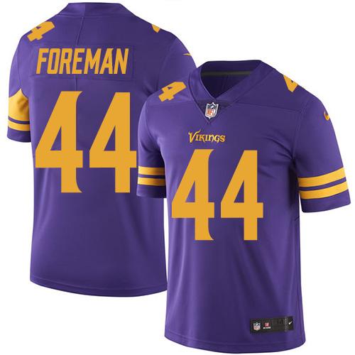 Nike Vikings #44 Chuck Foreman Purple Men's Stitched NFL Limited Rush Jersey Nike Vikings #44 Chuck Foreman Purple Men's Stitched NFL Limited Rush Jersey
