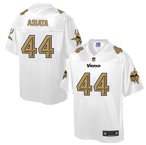 Nike Vikings #44 Matt Asiata White Men's NFL Pro Line Fashion Game Jersey Nike Vikings #44 Matt Asiata White Men's NFL Pro Line Fashion Game Jersey