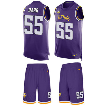 Nike Vikings #55 Anthony Barr Purple Team Color Men's Stitched NFL Limited Tank Top Suit Jersey Nike Vikings #55 Anthony Barr Purple Team Color Men's Stitched NFL Limited Tank Top Suit Jersey