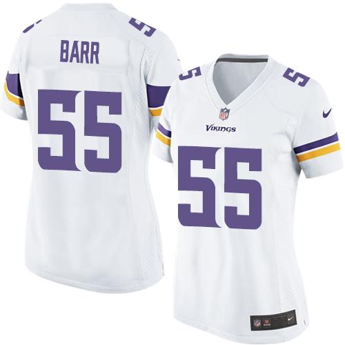 Nike Vikings #55 Anthony Barr White Women's Stitched NFL Elite Jersey