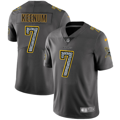 Nike Vikings #7 Case Keenum Gray Static Men's NFL Vapor Untouchable Game Jersey Nike Vikings #7 Case Keenum Gray Static Men's NFL Vapor Untouchable Game Jersey