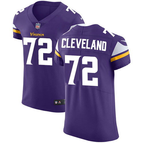 Nike Vikings #72 Ezra Cleveland Purple Team Color Men's Stitched NFL Vapor Untouchable Elite Jersey Nike Vikings #72 Ezra Cleveland Purple Team Color Men's Stitched NFL Vapor Untouchable Elite Jersey