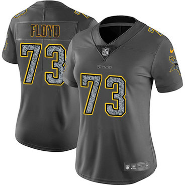 Nike Vikings #73 Sharrif Floyd Gray Static Women's Stitched NFL Vapor Untouchable Limited Jersey Nike Vikings #73 Sharrif Floyd Gray Static Women's Stitched NFL Vapor Untouchable Limited Jersey