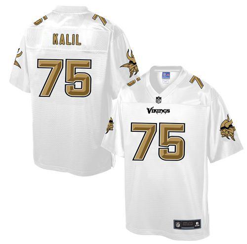 Nike Vikings #75 Matt Kalil White Men's NFL Pro Line Fashion Game Jersey Nike Vikings #75 Matt Kalil White Men's NFL Pro Line Fashion Game Jersey