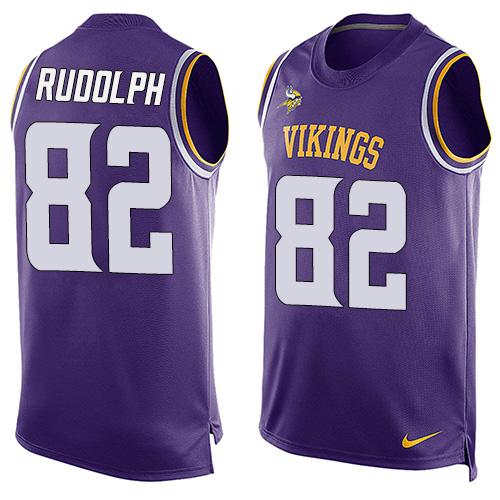 Nike Vikings #82 Kyle Rudolph Purple Team Color Men's Stitched NFL Limited Tank Top Jersey Nike Vikings #82 Kyle Rudolph Purple Team Color Men's Stitched NFL Limited Tank Top Jersey