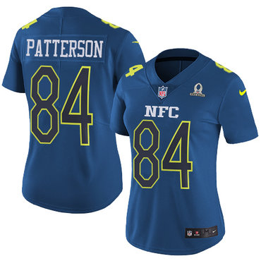 Nike Vikings #84 Cordarrelle Patterson Navy Women's Stitched NFL Limited NFC 2017 Pro Bowl Jersey