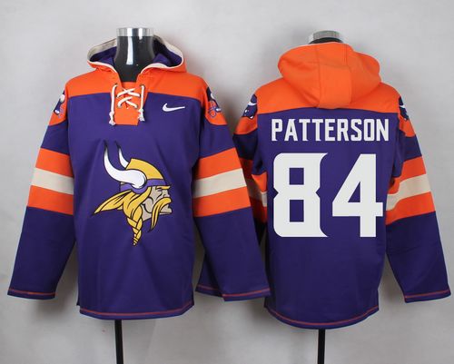Nike Vikings #84 Cordarrelle Patterson Purple Player Pullover NFL Hoodie Nike Vikings #84 Cordarrelle Patterson Purple Player Pullover NFL Hoodie