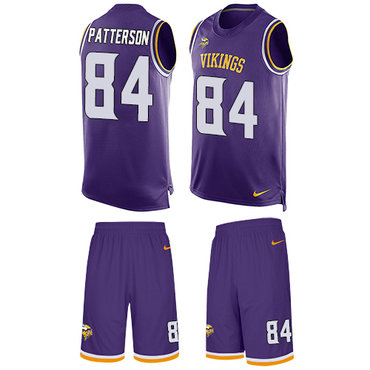 Nike Vikings #84 Cordarrelle Patterson Purple Team Color Men's Stitched NFL Limited Tank Top Suit Jersey Nike Vikings #84 Cordarrelle Patterson Purple Team Color Men's Stitched NFL Limited Tank Top Suit Jersey