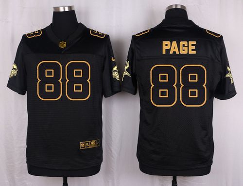 Nike Vikings #88 Alan Page Black Men's Stitched NFL Elite Pro Line Gold Collection Jersey Nike Vikings #88 Alan Page Black Men's Stitched NFL Elite Pro Line Gold Collection Jersey