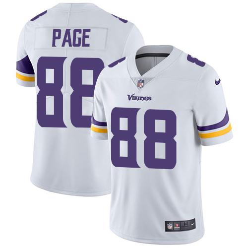 Nike Vikings #88 Alan Page White Men's Stitched NFL Vapor Untouchable Limited Jersey Nike Vikings #88 Alan Page White Men's Stitched NFL Vapor Untouchable Limited Jersey