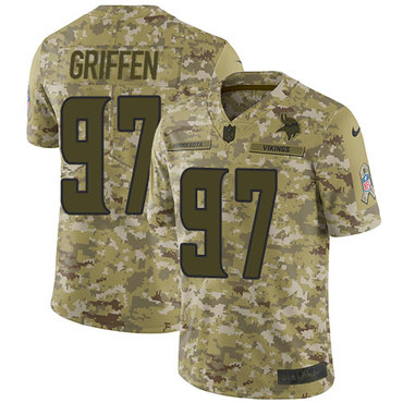 Nike Vikings #97 Everson Griffen Camo Men's Stitched NFL Limited 2018 Salute To Service Jersey Nike Vikings #97 Everson Griffen Camo Men's Stitched NFL Limited 2018 Salute To Service Jersey