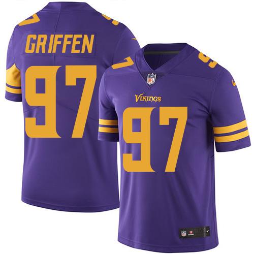 Nike Vikings #97 Everson Griffen Purple Men's Stitched NFL Limited Rush Jersey Nike Vikings #97 Everson Griffen Purple Men's Stitched NFL Limited Rush Jersey