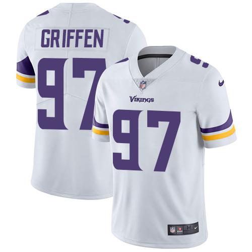 Nike Vikings #97 Everson Griffen White Men's Stitched NFL Vapor Untouchable Limited Jersey Nike Vikings #97 Everson Griffen White Men's Stitched NFL Vapor Untouchable Limited Jersey