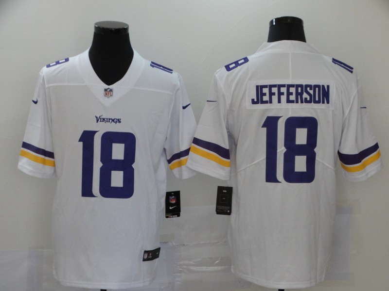 Nike Vikings 18 Justin Jefferson White 2020 NFL Draft Vapor Untouchable Limited Jersey Nike Vikings 18 Justin Jefferson White 2020 NFL Draft Vapor Untouchable Limited Jersey