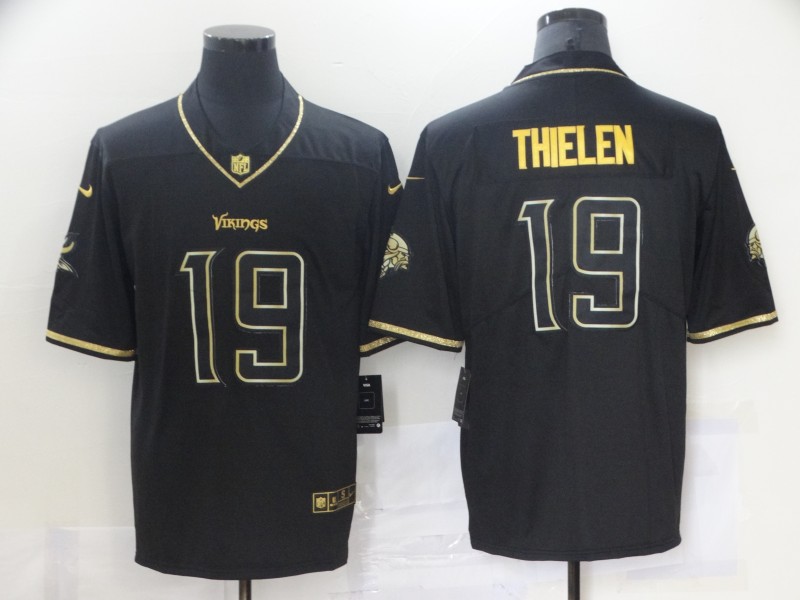 Nike Vikings 19 Adam Thielen Black Gold Vapor Untouchable Limited Jersey Nike Vikings 19 Adam Thielen Black Gold Vapor Untouchable Limited Jersey