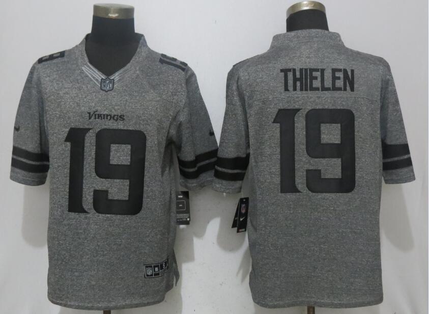 Nike Vikings 19 Adam Thielen Gray Gridiron Gray Limited Jersey Nike Vikings 19 Adam Thielen Gray Gridiron Gray Limited Jersey