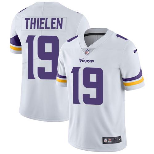 Nike Vikings 19 Adam Thielen White Vapor Untouchable Player Limited Jersey Nike Vikings 19 Adam Thielen White Vapor Untouchable Player Limited Jersey