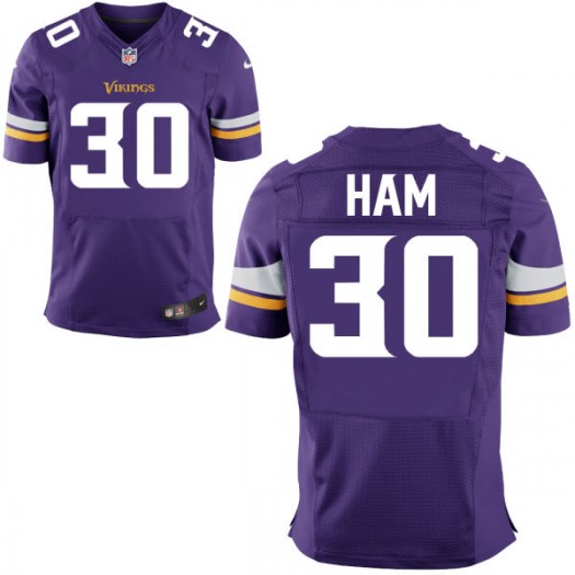 Nike Vikings 30 C.J. Ham Purple Elite Jersey Nike Vikings 30 C.J. Ham Purple Elite Jersey