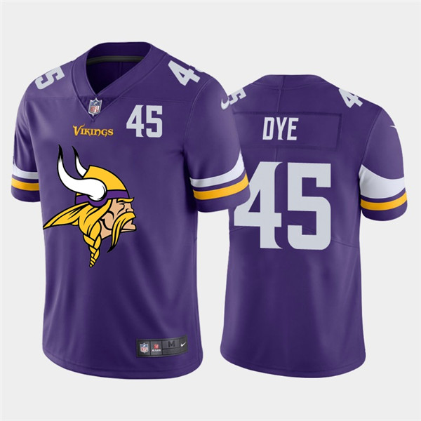 Nike Vikings 45 Troy Dye Purple Team Big Logo Number Vapor Untouchable Limited Jersey Nike Vikings 45 Troy Dye Purple Team Big Logo Number Vapor Untouchable Limited Jersey