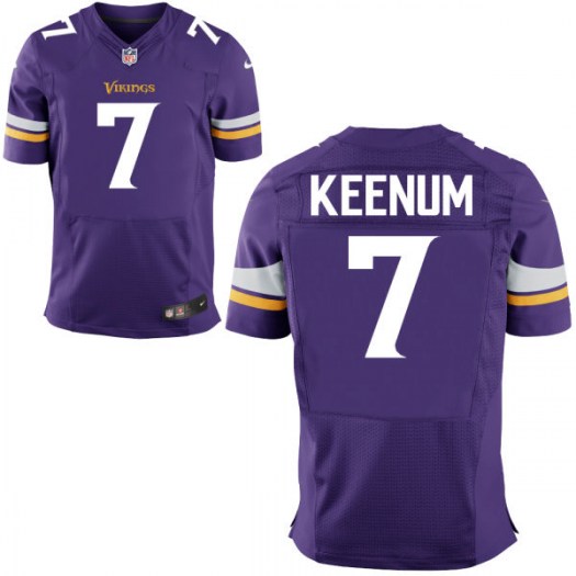 Nike Vikings 7 Case Keenum Purple Elite Jersey Nike Vikings 7 Case Keenum Purple Elite Jersey