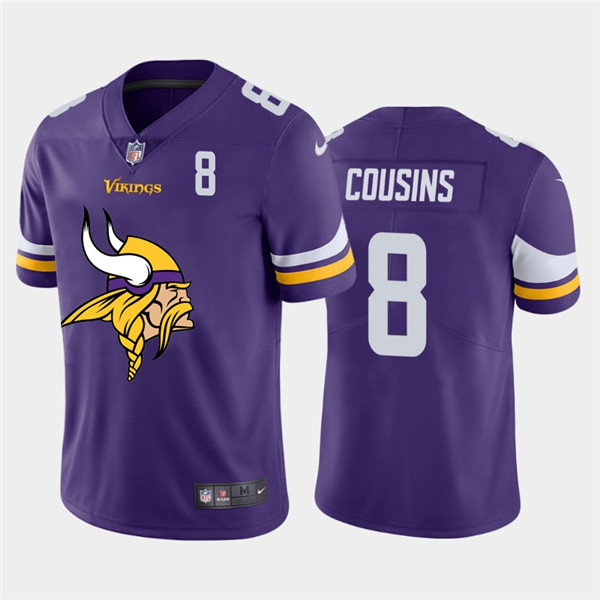 Nike Vikings 8 Kirk Cousins Purple Team Big Logo Number Vapor Untouchable Limited Jersey Nike Vikings 8 Kirk Cousins Purple Team Big Logo Number Vapor Untouchable Limited Jersey