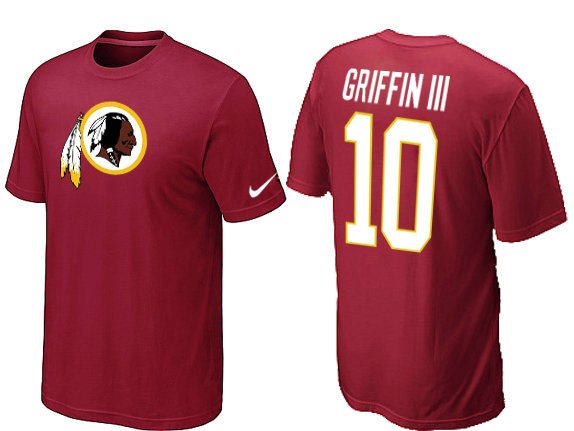 NEW NFL WaShington Redskins 10 Griffiniii Name & Number T-Shirt NEW NFL WaShington Redskins 10 Griffiniii Name & Number T-Shirt