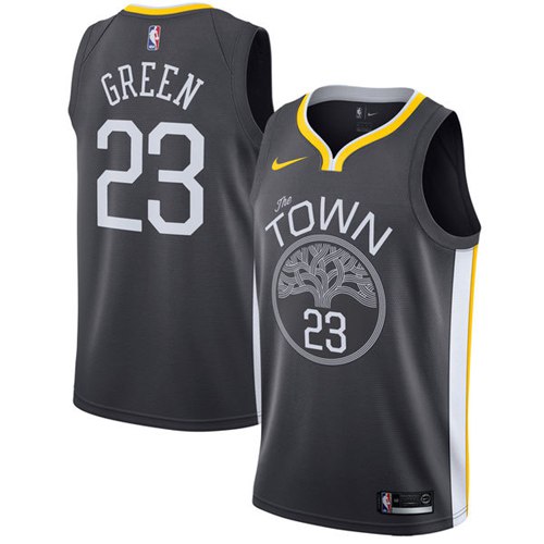 Nike Warriors #23 Draymond Green Black Statement Edition NBA Swingman Jersey