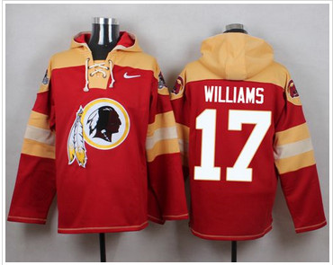 Nike Washington Redskins #17 Doug Williams Burgundy Red Player Pullover NFL Hoodie