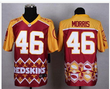 Nike Washington Redskins #46 Alfred Morris Burgundy Red NFL Elite Noble Fashion Jersey