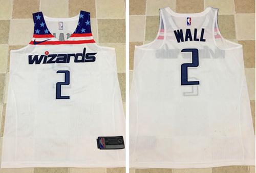 Nike Wizards #2 John Wall White Stitched NBA Jersey