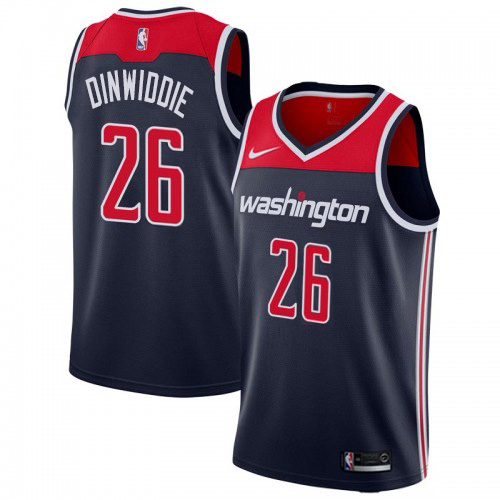 Nike Wizards #26 Spencer Dinwiddie Navy Blue NBA Swingman Statement Edition Jersey Nike Wizards #26 Spencer Dinwiddie Navy Blue NBA Swingman Statement Edition Jersey