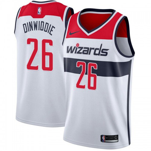 Nike Wizards #26 Spencer Dinwiddie White Association Edition NBA Swingman Jersey Nike Wizards #26 Spencer Dinwiddie White Association Edition NBA Swingman Jersey