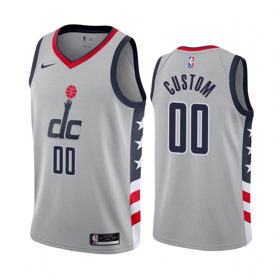 Nike Wizards Personalized Gray NBA Swingman 2020-21 City Edition Jersey Nike Wizards Personalized Gray NBA Swingman 2020-21 City Edition Jersey