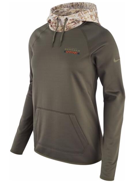 Nike Women's Cincinnati Bengals Olive Salute To Service Sideline Therma Pullover Hoodie Nike Women's Cincinnati Bengals Olive Salute To Service Sideline Therma Pullover Hoodie