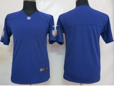 NEW Youth Baltimore Ravens Blank Purple Portrait Fashion Game Jerseys