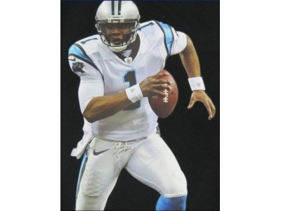 NEW Youth Carolina Panthers #1 Newton Black Portrait Fashion Game
