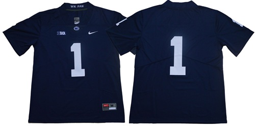 Nittany Lions #1 Navy Blue Limited Stitched NCAA Jersey Nittany Lions #1 Navy Blue Limited Stitched NCAA Jersey