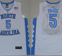 North Carolina #5 Marcus Paige White Basketball Stitched NCAA Jersey North Carolina #5 Marcus Paige White Basketball Stitched NCAA Jersey