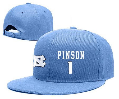 North Carolina Tar Heels 1 Theo Pinson Blue College Basketball Adjustable Hat