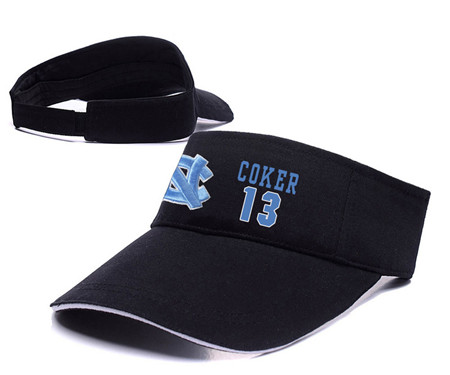 North Carolina Tar Heels 13 Kanler Coker White Black College Basketball Adjustable Visor North Carolina Tar Heels 13 Kanler Coker White Black College Basketball Adjustable Visor