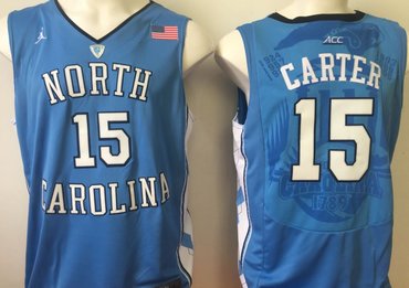 North Carolina Tar Heels 15 Vince Carter Blue College Basketball Jersey